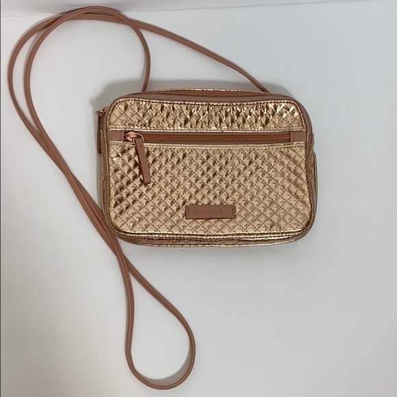 Vera Bradley Rose Gold Crossbody Bag - Picture 2 of 7